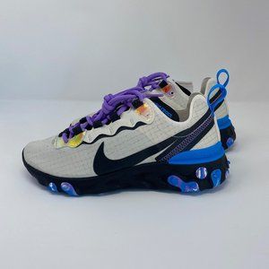 Nike React Element 55 Beige Black Running Shoe